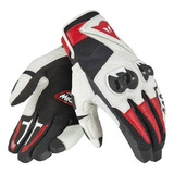 Guantes Dainese Mig C2 Blancos Cuero Motociclista Unisex