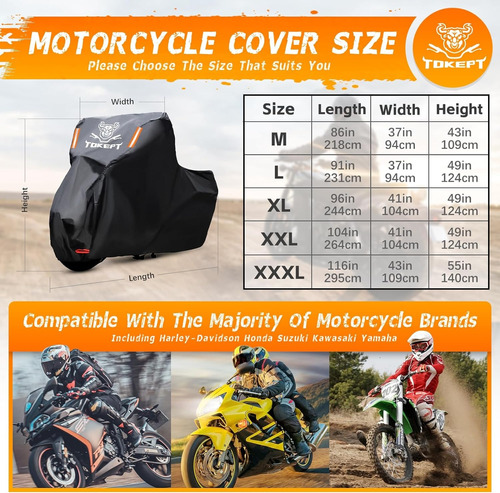 Funda Forro Protector Motos Bmw Yamaha Honda Empire Bera Foto 3