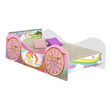 Cama Solteiro Carruagem Unicornio, Cama Infantil