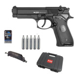 Pistola Qgk B92 Ag Full Metal Airgun 4.5mm Co2 Combo