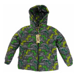 Chaqueta Impermeable Infantil Dinosaurios  Gris