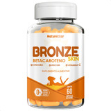 Bronze Skin Betacaroteno Cenoura Urucum Vitamina C 500mg 60 Capsulas