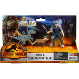 Set Figuras Owen Y Velociraptor Beta Jurassic World Dominion