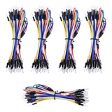 5 Kit 325 Cables Jumpers Dupont M-m Protoboard Arduino 