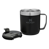 Caneca Térmica Com Tampa Stanley Camp Mug Matte Black 350ml