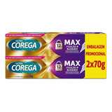 Corega Ultra Max Fixação E Bloqueio  Kit  2 Unidades