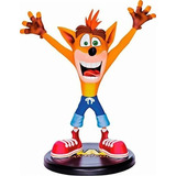 Crash Bandicoot Estatua Pintada De Pvc Marron / Rojo / Blanc