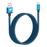 Cable Cargador De Datos Para iPhone Carga Rápida 1metro Azul