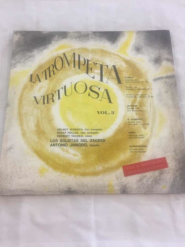 La Trompeta Virtuosa Vol 3 Disco Vinilo Lp Zagreb Janigro