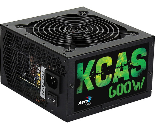 Fonte Aerocool Atx 600w 80 Plus Bronze Full Range Kcas-600w