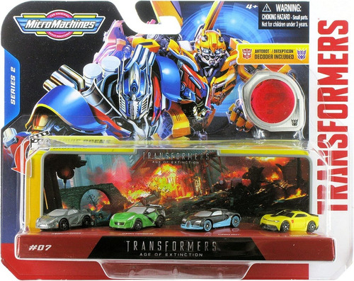 Micromachines Transformers 07 Age Of Extinction 4 Vehiculos