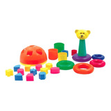 Brinquedo Educativo Infantil Montar E Empilhar De 1 Á 3 Anos