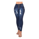 Jeans Dama Pantalones Mujer Levanta Pompa Ajusta-cintura