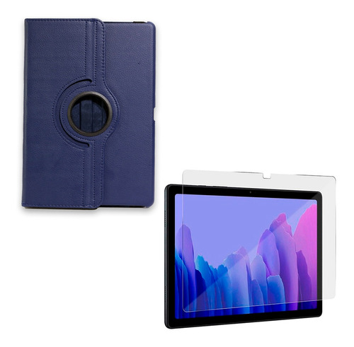 Funda + Lamina Para iPad 10.2 7ma 8va Generación Azul Ma