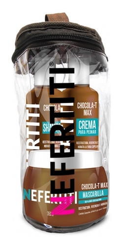 Nefertiti Kit Chocolat Max Shampoo +mascarilla +crema Peinar