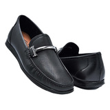 Zapato Caballero Gino Ch. 3612 Piel Negro Mocasín 25 Al 30