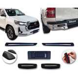 Toyota Protec De Paragolpes + Porta Patente Hilux 2022 Cromo