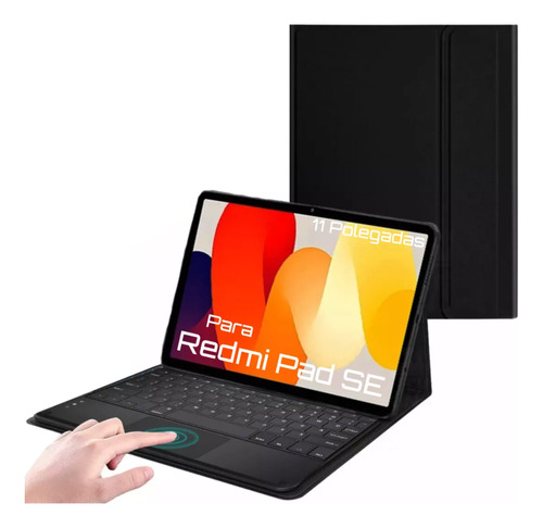 Capa Com Teclado Touchpad Sem Fio Para Redmi Pad Se 11'' 