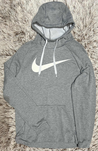 Sudadera Hoodie Con Gorro Nike Gris Para Hombre Talla M