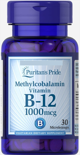 Vitamina B12 Sublingual Methylcobalamin 1000mcg 30 Tabletas