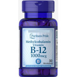 Vitamina B12 Sublingual Methylcobalamin 1000mcg 30 Tabletas