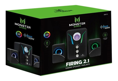 Subwoofer Monster Games Firing 2.1 / Tecnocenter