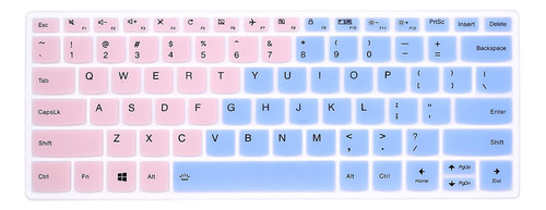 Protector De Teclado Rosa Azul Para Lenovo Ideapad 14