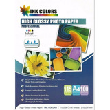 Papel Fotográfico Brillante De 115gr A4 X100 Hojas