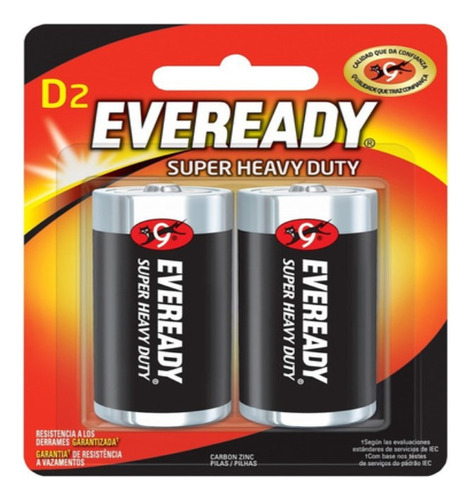 Eveready D Pila Grande X2