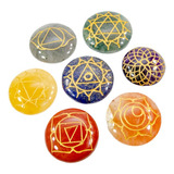 Set De Piedras Redondas 7 Chakras Cristales Energéticos 