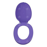 Asiento Inodoro Universal Plástico Polipropileno Violeta