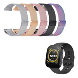 Pulseira De 22mm Metal Para Smartwatch Amazfit Bip 5