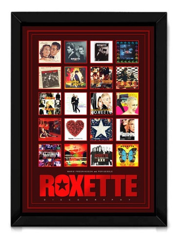 Poster Quadro Roxette Marie Fredriksson Per Gessle Joyride