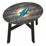 Fan Creations Miami Dolphins Mesa Auxiliar De Madera Env