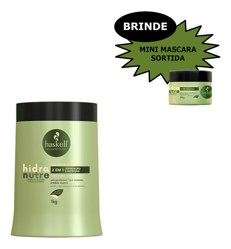 Máscara Haskell Hidranutre 1 Kg + Brinde