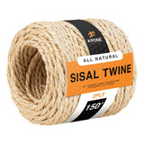 Cuerda De Sisal  Cuerda Fina De Fibra Natural En Carrete 