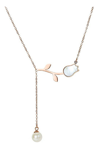 Collar  Dije Swarovski Perla Oro 18k  Mujer Regalo Elegante