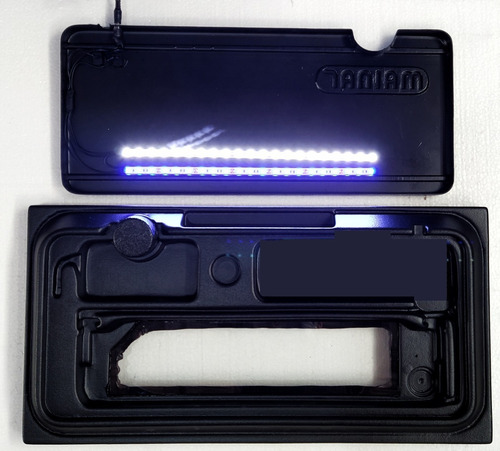 Tapa Plafon Mainar P/ Pecera 100x30 Leds Luz Dia/noche