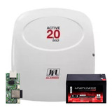 Central Alarme Jfl Active 20 Bus + Módulo Wi Fi E Bateria