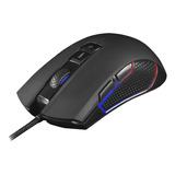 Mouse Gamer 4000dpi Warrior Perseus Multilaser Macro Led Rgb