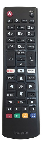 Control Remoto Para LG Smart Tv Akb75095304 Akb75095305 Akb7