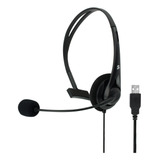 Fone De Ouvido Headset Telemarketing Com Microfone Usb