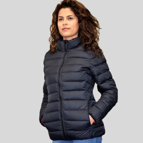 Jaqueta Feminina Puffer Frio Nylon Impermeável Blusa P/neve