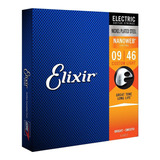 Juego De Cuerdas Electric Nanoweb 12027 Elixir.