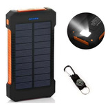 Impermeável Solar Powerbank 20000mah 2 Usb Portas-