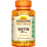 Biotin 900 Mcg Sundown Naturals Frasco X 120 Tabletas