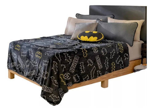 Cobertor Ligero Batman Tamaño Frazada (mide 1.09m X 1.70m)