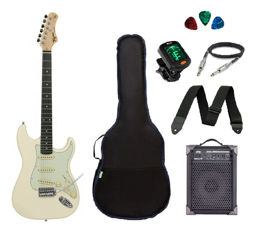 Kit Guitarra Strato Tagima Tg500 +  Amplificador/acessórios