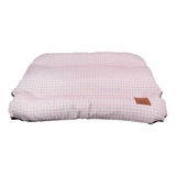 Cama Pet Para Cachorros E Gatos Extra Grande Vichy Rosa - Gg