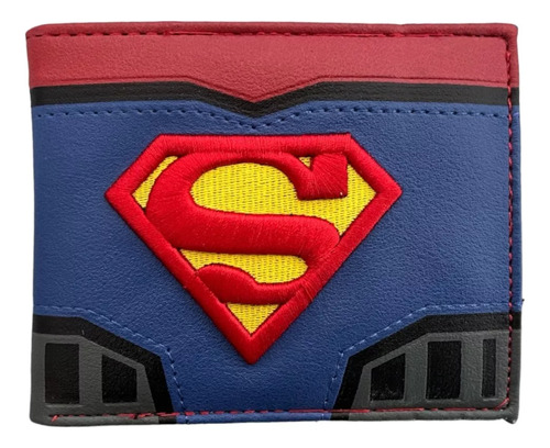 Cartera Superman Billetera De Hombre Logo Clark Kent Envío